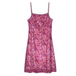 Vintage pink mini floral dress